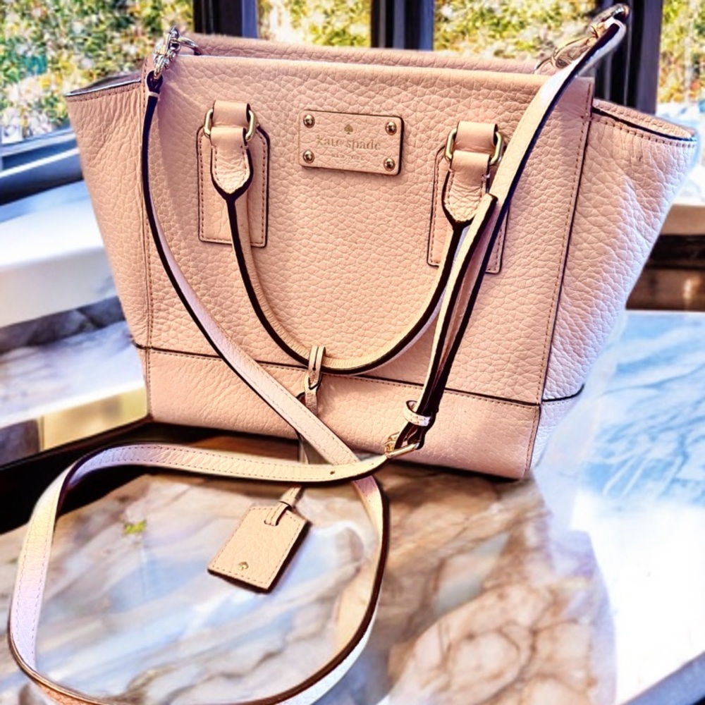 Kate Spade Pink Pebbled Leather Tote